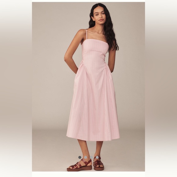 Maeve Dresses & Skirts - NWT Anthropologie Maeve Sleeveless Fitted A-Line Midi Dress